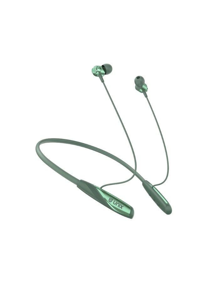 Unix Versa UX-W1 Wireless Neckband | Bluetooth v5.4 Connectivity | 100Hrs Playtime with Super Bass | ENC Noise Cancellation for Clear Calling | Type-C Charging - Image 1